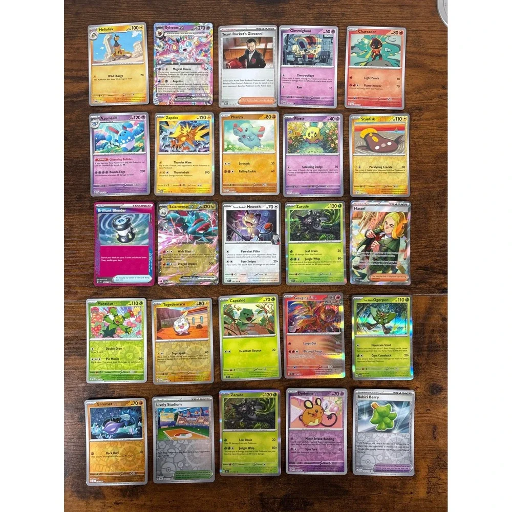 Pokemon TCG Card Lot 20ct Salamence ex Sylveon ex Gouging Fire Brilliant Blender